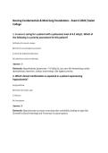 Nursing Fundamentals & Med-Surg Foundations - Exam 6 2026 &vert;Galen College