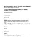 Nursing Fundamentals & Med-Surg Foundations &lpar;NUR 210 & NUR 242&rpar; Mega Bundle Quiz 2026 &vert;Galen College