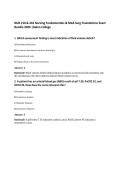 NUR 210 & 242 Nursing Fundamentals & Med-Surg Foundations Exam Bundle 2026 &vert;Galen College