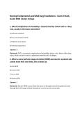 Nursing Fundamentals and Med-Surg Foundations - Exam 2 Study Guide 2026 &vert;Galen College