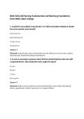 NUR 210 & 242 Nursing Fundamentals and Med-Surg Foundations Exam 2026 &vert;Galen College