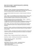 BUS-D312 EXAM 1 QUESTIONS WITH VERIFIED ACCURATE ANSWERS