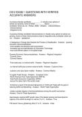 D312 EXAM 1 QUESTIONS WITH VERIFIED ACCURATE ANSWERS