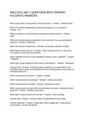 WGU D312 A&P 1 QUESTIONS WITH VERIFIED ACCURATE ANSWERS