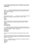 D312 EXAM QUESTIONS WITH VERIFIED ACCURATE ANSWERS
