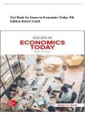 Test Bank &ndash; Issues in Economics Today &lpar;9th Edition&rpar; by Robert Guell&colon; Questions&comma; Answers and Rationales Study Guide