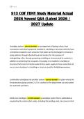 S13 COF FDNY Study Material Actual 2026 Newest Q&A &lpar;Latest 2026 &sol; 2027 Update