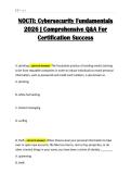 NOCTI&colon; Cybersecurity Fundamentals 2026 &vert; Comprehensive Q&A For Certification Success