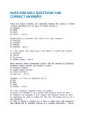 NURS 5350 M3L3 QUESTIONS AND CORRECT ANSWERS