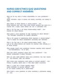 5350 M3L2 ETHICS AND THE NP LECTURE NOTES QUESTIONS AND CORRECT ANSWERS