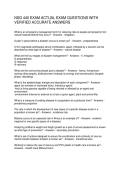 NSG 440 EXAM ACTUAL EXAM QUESTIONS WITH VERIFIED ACCURATE ANSWERS