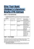 2026&sol;2027 Elite Test Bank for Children's Literature&comma; Briefly &lpar;7th Edition&rpar; - Complete 88 Questions with Step-by-Step Mentor Analysis  