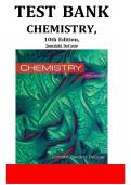 Test Bank &ndash; Chemistry &lpar;10th Edition&rpar; by Zumdahl&comma; Zumdahl & DeCoste&colon; Questions&comma; Answers and Rationales Study Guide