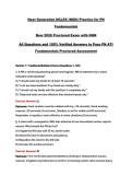 Next Generation NCLEX &lpar;NGN&rpar; Practice for PN Fundamentals New 2026 Proctored Exam with NGN All Questions and 100&percnt; Verified Answers to Pass PN ATI Fundamentals Proctored Assessment