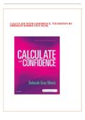 Test Bank &ndash; Calculate with Confidence &lpar;7th Edition&rpar; by Gray & Morris&colon; Questions&comma; Answers and Rationales Study Guide