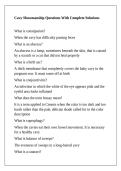 Cavy Showmanship Questions With Complete Solutions