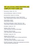 NSG 1600 ACTUAL EXAM QUESTIONS AND COMPLETE STUDY GUIDE 2026&period;pdf