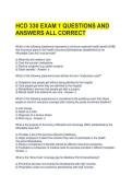 HCD 330 EXAM 1 QUESTIONS AND ANSWERS ALL CORRECT