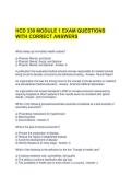 HCD 330 MODULE 1 EXAM QUESTIONS WITH CORRECT ANSWERS 
