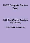 ASWB Complete Practice Exam PDF &vert; Full-Length Test&comma; Questions & Answers