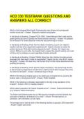 HCD 330 TESTBANK QUESTIONS AND ANSWERS ALL CORRECT