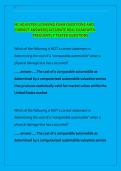 NC ADJUSTER LICENSING EXAM QUESTIONS AND  CORRECT ANSWERS&vert; ACCURATE REAL EXAM WITH   FREQUENTLY TESTED QUESTIONS 