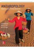 Test Bank &ndash; Anthropology&colon; Appreciating Human Diversity &lpar;16th Edition&rpar; by Conrad Kottak&colon; Questions&comma; Answers and Rationales Study Guide