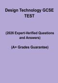 GCSE Design Technology Test PDF &vert; Practice Questions & Mock Exam Guide