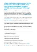 ATSSA Traffic Control Supervisor &lpar;TCS&rpar; Re-Certification Practice Exam 2026 &ndash; Real Exam Questions & Verified Answers &vert; MUTCD&comma; Work Zone Safety & TCP Design Prep