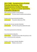 GKA CNIM - Somatosensory-Evoked Potential Monitoring&comma; GKA Somatosensory Evoked Potentials &lpar;SSEPs&rpar;&comma; Course 6&period;4 Exam Questions & Answers &lpar;Grade A&plus;&rpar;&period;docx