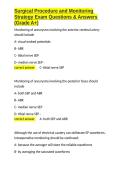 Surgical Procedure and Monitoring Strategy Exam Questions & Answers &lpar;Grade A&plus;&rpar;&period;docx