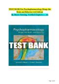Psychopharmacology Drugs the Brain and Behavior 3rd Edition Study Notes with Neuropharmacology Concepts and Exam Preparation Guide