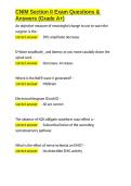 CNIM Section II Exam Questions & Answers &lpar;Grade A&plus;&rpar;&period;docx