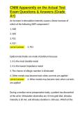 CNIM Apparently on the Actual Test Exam Questions & Answers &lpar;Grade A&plus;&rpar;&period;docx