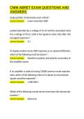 CNIM ABRET EXAM QUESTIONS AND ANSWERS&period;docx