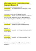 Electrophysiology Exam Questions & Answers &lpar;Grade A&plus;&rpar;&period;docx
