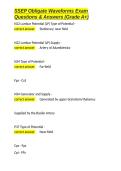 SSEP Obligate Waveforms Exam Questions & Answers &lpar;Grade A&plus;&rpar;&period;docx