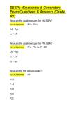SSEPs Waveforms & Generators Exam Questions & Answers &lpar;Grade A&plus;&rpar;&period;docx