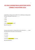 KY HVAC JOURNEYMAN QUESTIONS WITH CORRECT SOLUTIONS 2026