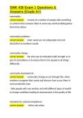 SWK 430 Exam 1 Questions & Answers &lpar;Grade A&plus;&rpar;&period;docx