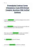 Promulgated Contract Forms &lpar;Champions&rpar; Exam-2026 &vert;Actual Complete Questions With Verified Solutions 