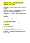 SWK 401 Test 1 Exam Questions & Answers &lpar;Grade A&plus;&rpar;&period;docx