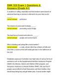 SWK 315 Exam 1 Questions & Answers &lpar;Grade A&plus;&rpar;&period;docx