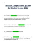 Medicare -Comprehensive Q&A For Certification Success 2026 