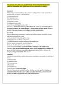 WGU C810 OA FINAL&sol;WGU C810 FOUNDATIONS IN HEALTHCARE DATA MANAGEMENT OBJECTIVE ASSESSMENT FINAL NEWEST 2026 ACTUAL EXAM&sol;NEWEST UPDATE&excl;&excl;&excl;