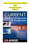 Test Bank For Current Medical Diagnosis And Treatment 2024&comma; 63rd Edition By Maxine Papadakis&comma; Stephen Mcphee Chapters 1 - 42