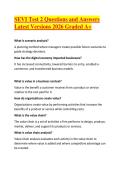 SEVI Test 2 Questions and Answers Latest Versions 2026 Graded A&plus;&period;