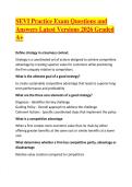 SEVI Practice Exam Questions and Answers Latest Versions 2026 Graded A&plus;