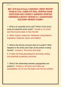 BSC 1010 Quiz & Exam 4 2026&sol;2027 &vert;&vert; MOST RECENT  EXAM ACTUAL COMPLETE REAL VERIFIED EXAM  QUESTIONS AND CORRECT ANSWERS &lpar;VERIFIED  ANSWERS&rpar; ALREADY GRADED A&plus; &vert; GUARANTEED  SUCCESS&excl;&excl; NEWEST EXAM&excl;&excl;&excl;