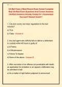 CA Bail Exam &vert;&vert; Most Recent Exam Actual Complete  Real Verified Exam Questions And Correct Answers  &lpar;Verified Answers&rpar; Already Graded A&plus; &vert; Guaranteed  Success&excl;&excl; Newest Exam&excl;&excl;&excl;
